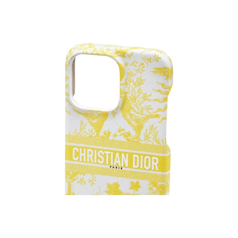 DIOR Leather Material Adjustable Rope Phone Cases Compatible With IPhone 15 Pro Max Artistic-2