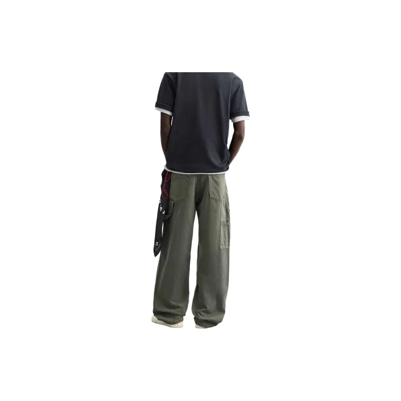 ZARA Jeans Men Blue/Green-3