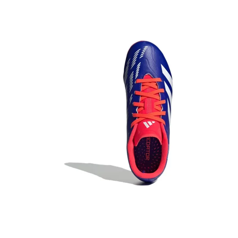 Adidas PREDATOR LEAGUE Anti Slip And Wear Resistant Support Lightweight Low Top Kids' Soccer Shoes Blue Kids'-3