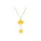 Good Fortune Lotus Necklace (Gold)