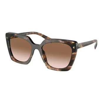 PRADA Irregular Shape Sunglasses Women's Tortoiseshell