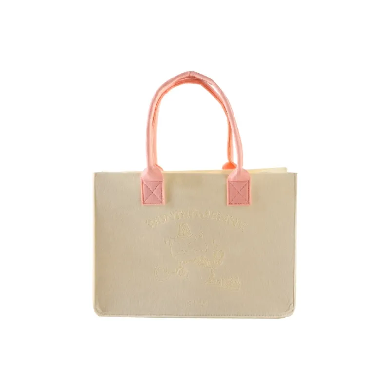 AUNTEA JENNY Felt Cloth Handbag Regular Unisex Multicolor-3