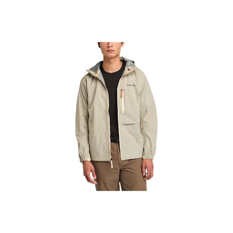 Timberland Outdoor Hiking Waterproof And Windproof Windbreaker Jacket Men's Light Brown-2