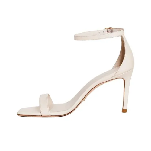 Stuart Weitzman/SW Nunakedcurve Strap Sandals 8.5cm Women's White