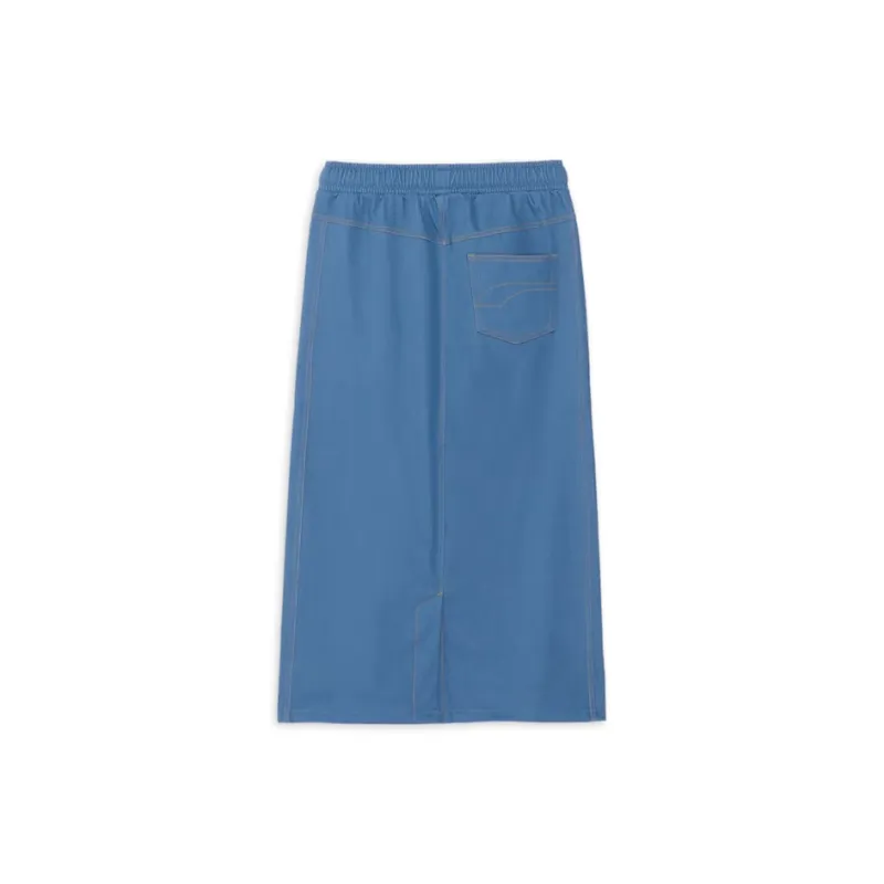PUMA CORE HERITAGE Denim Long Skirt Women's Blue-1