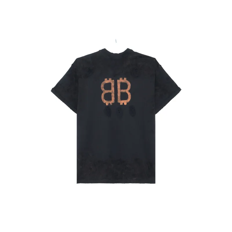Balenciaga Paris Moon Double Front T Shirt-1