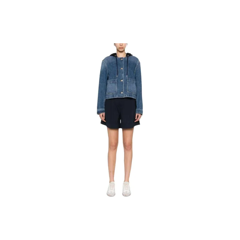Moncler Lampusa Denim Hooded Jacket-1
