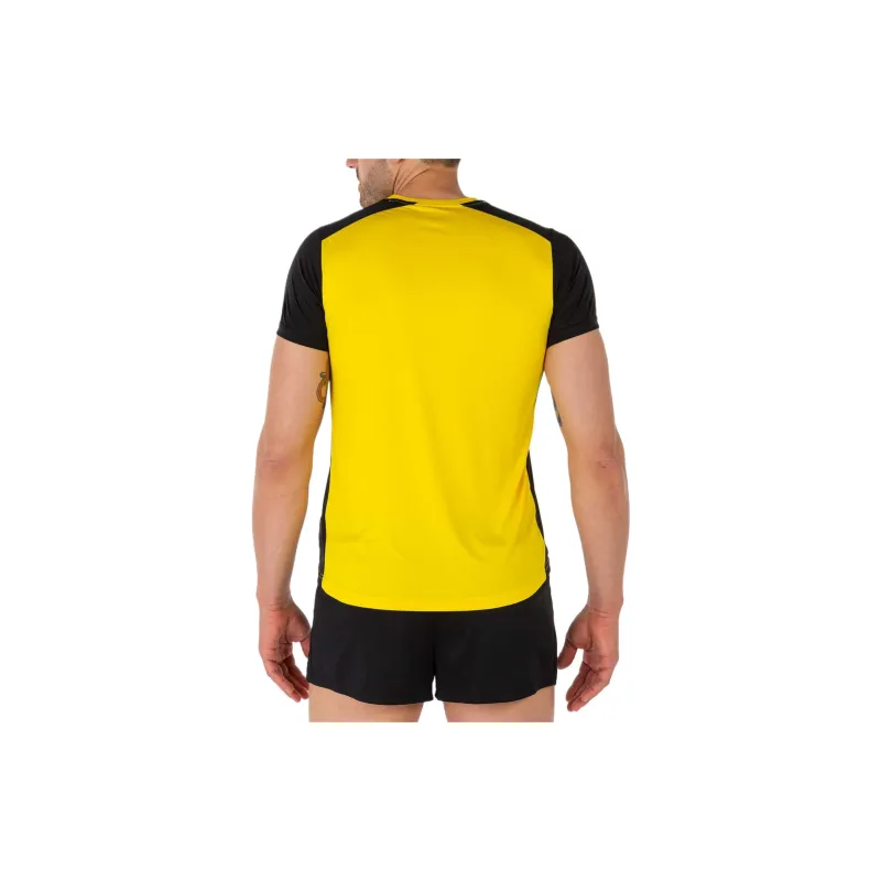 Joma Record II T-Shirt Men Yellow Black-3