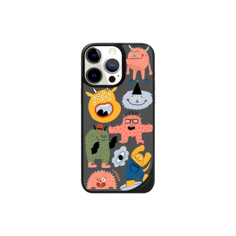 LANWK Glass Material Weird World Phone Case Compatible With Apple IPhone 13/14/15/16/Pro/Pro Max-0