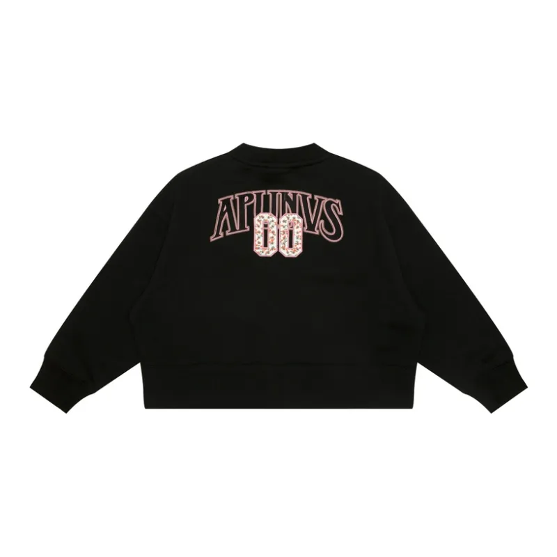 Aape Moonface Logo Cropped Cardigan-1
