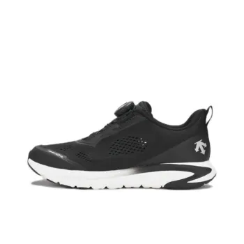 DESCENTE EASE Slip Resistant Breathable Low Top Kids' Running Shoes Black Teenagers