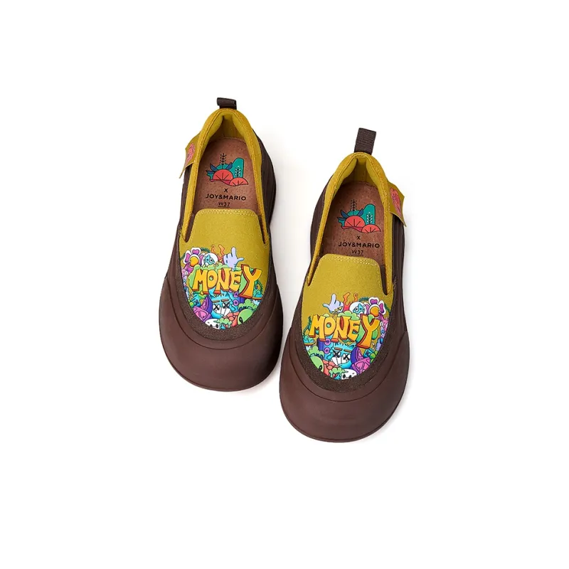 Joy&Mario Loafers Women's Camel/Light Gray/Yellow-13