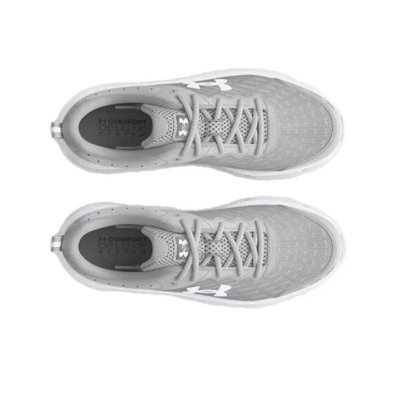 Under Armour Charged Assert 10 Anti Slip Wear Resistant Low Top Running Shoes Men's Gray-3