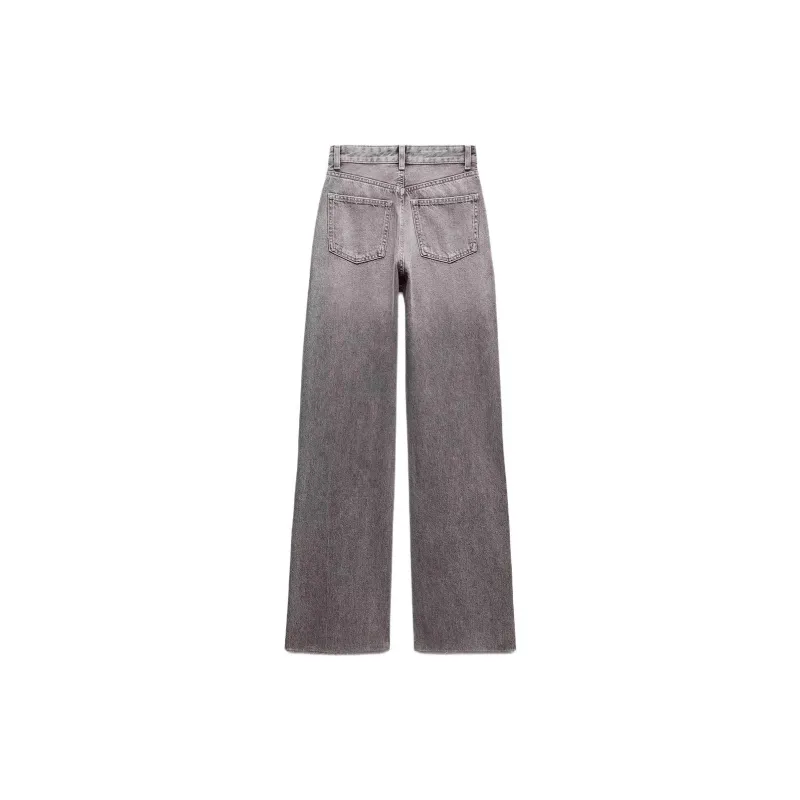 ZARA Trf Jeans Women's Light Gray-1