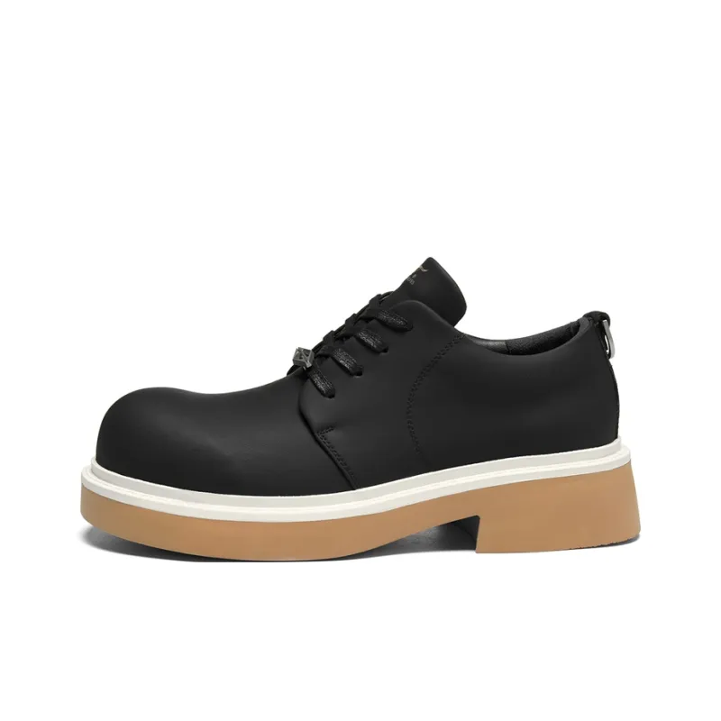 SEPTWOLVES Men's Casual Shoes Men Low Top Black/Coffee/Green-1