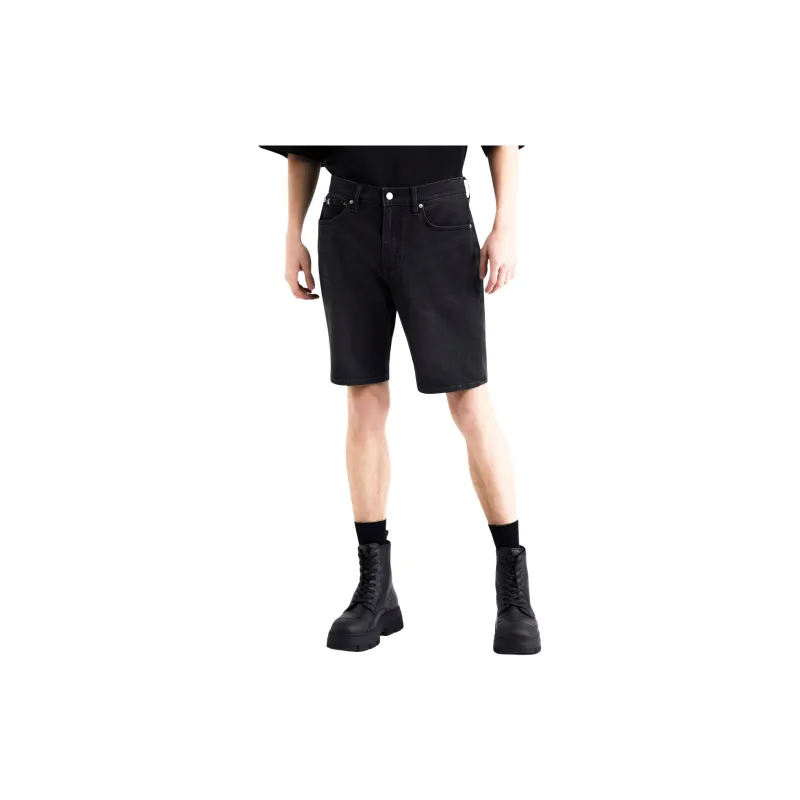 CALVIN KLEIN Denim Shorts Men's Black-2