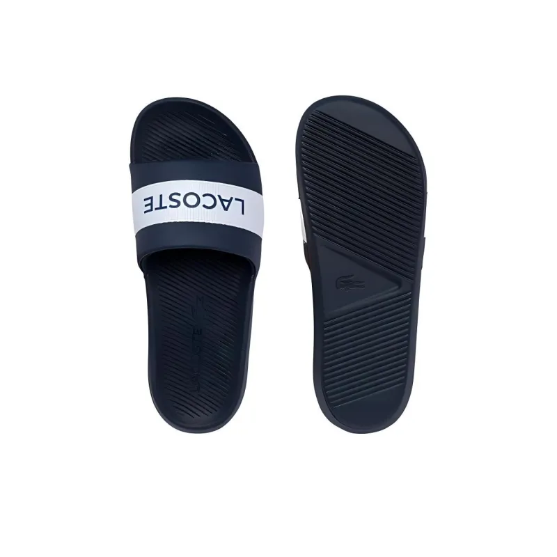 LACOSTE Slide Slippers Men's Marine Blue/White-5