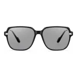 Black Silver Frame with Polarized Photochromic Lens-Day and Night Dual Use
