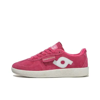 HOMDOON Anti Slip Wear Resistant Low Top Training Shoes Unisex Red White
