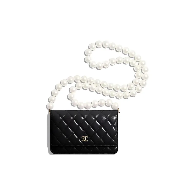 CHANEL WOC Calfskin Shoulder Bag Crossbody Bag Large Size Unisex Black-0