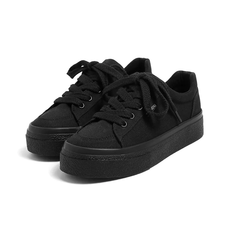 HUANQIU Anti Slip Wear Resistant Low Top Skateboard Shoes Women's-6