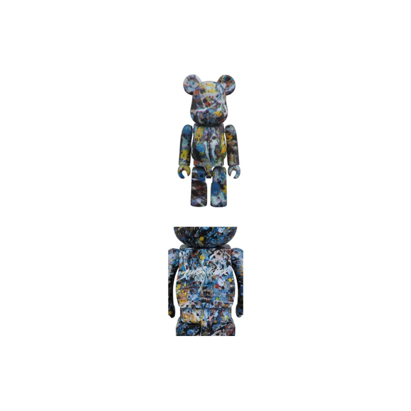 BE@RBRICK Jackson Pollock Studio Blue-2