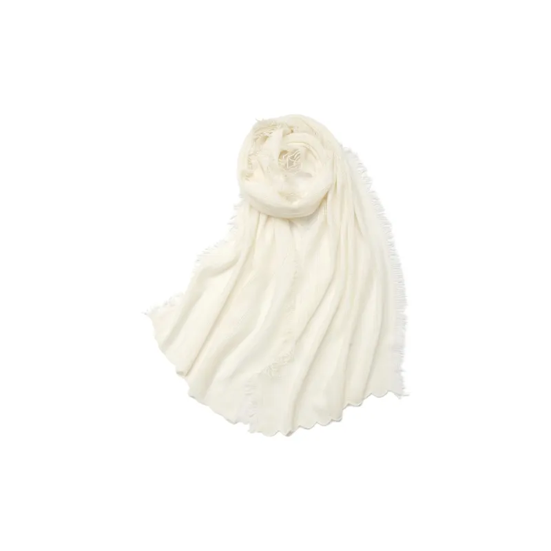 NAME.S 100% Cashmere Knit Scarves Unisex Earth Tone Series Box Shopping Bag-0