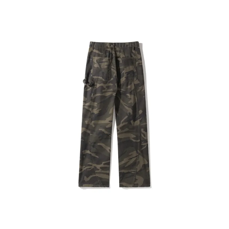 Kudamm Jeans Unisex Green Camouflage-1