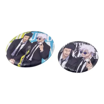 SUNRISEPOP Satoru Gojo, Suguru Geto Jujutsu Kaisen Badge Merchandise Double Character Handle Illustration Badges