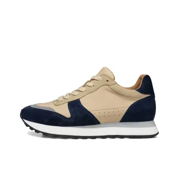 Zuti Wear Resistant Slip Resistant Low Top Casual Shoes Men's Apricot Blue