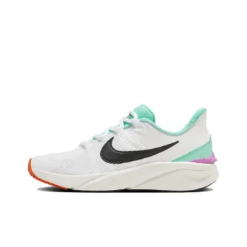Nike Star Runner 4 Anti Slip Wear Resistant Low Top Kids' Running Shoes White Teenagers