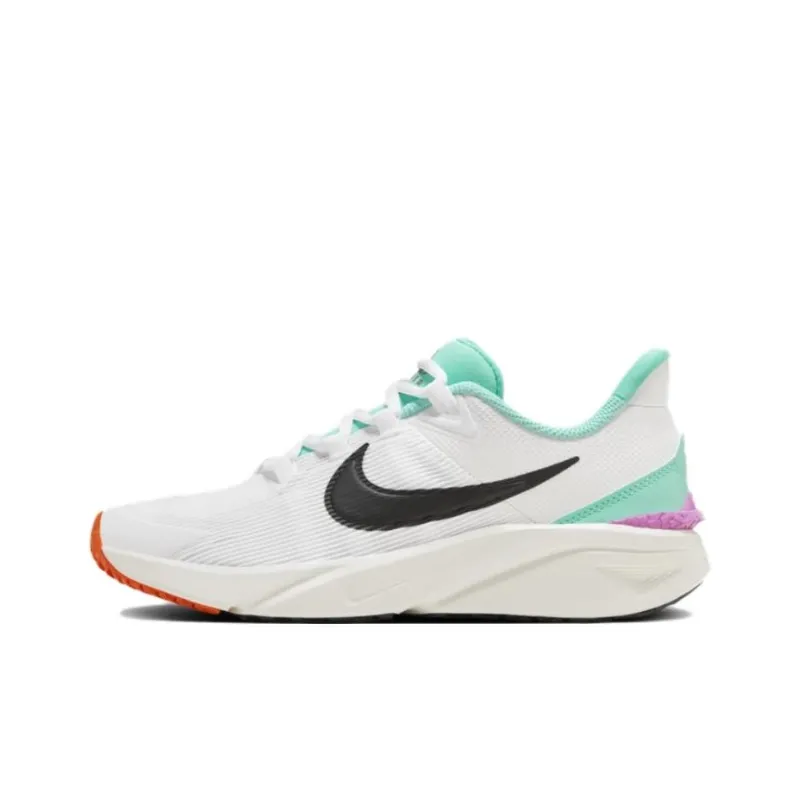 Nike Star Runner 4 Abrasion Resistant Low Top Kids' Running Shoes White Unisex-0