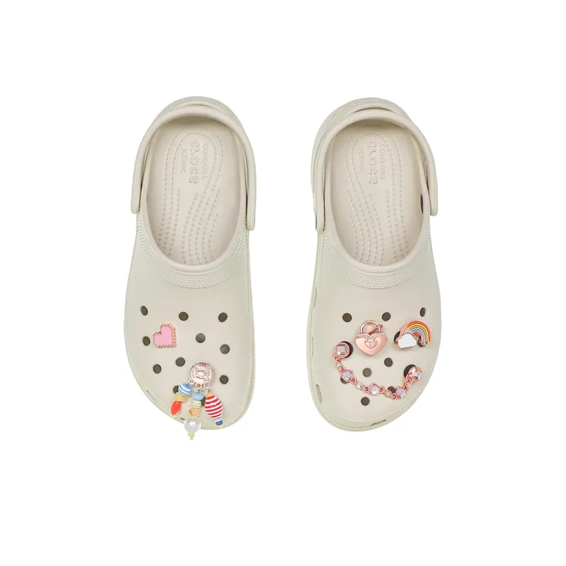 Crocs Classic Platform Clog Bone Women's-9