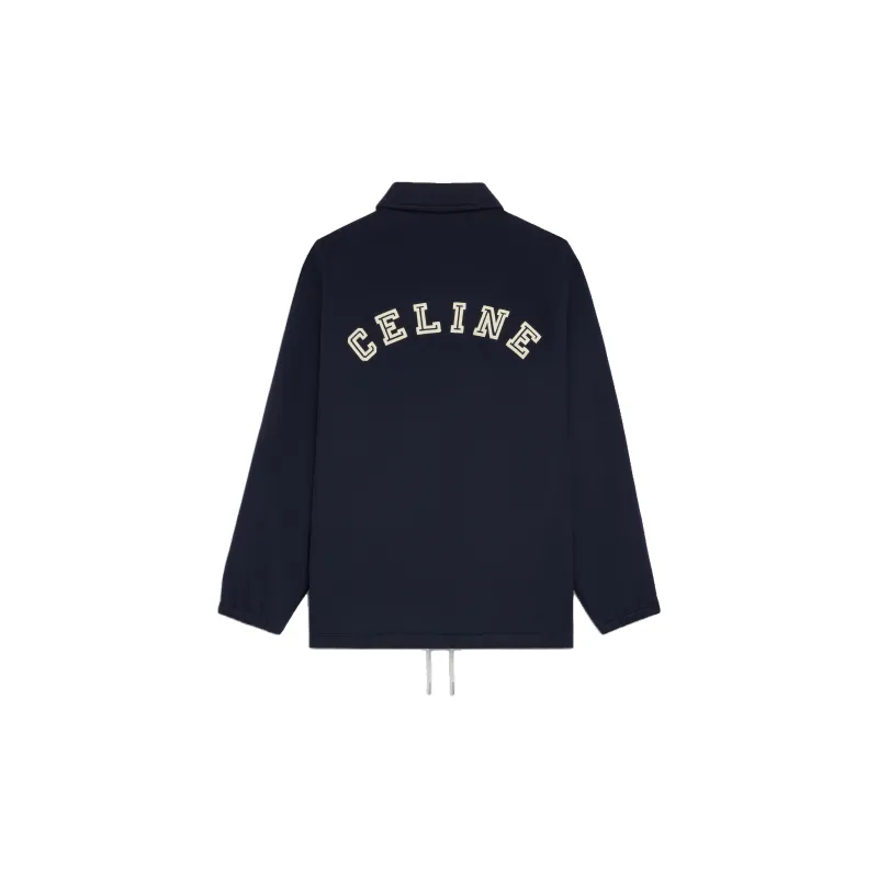 CELINE Coach Jacket In Double face Wool-5