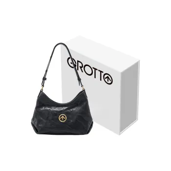 GROTTO Sheepskin Shoulder Bag Women's Black