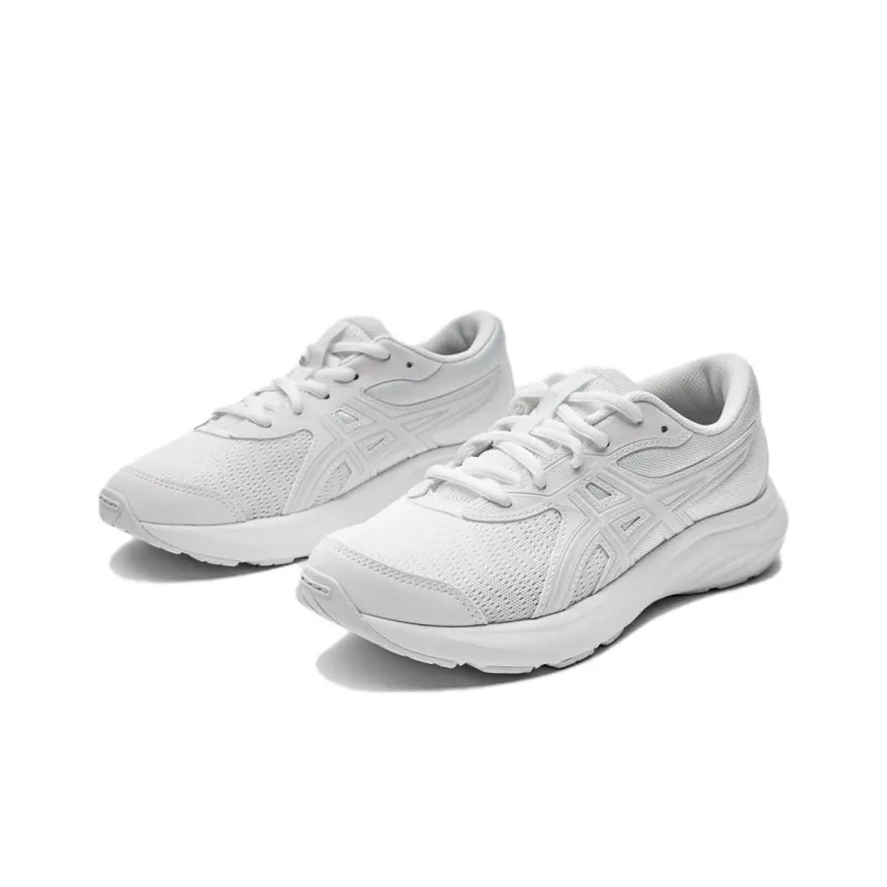 Asics Anti Slip Wear Resistant Low Top Kids' Running Shoes White Teenagers-3