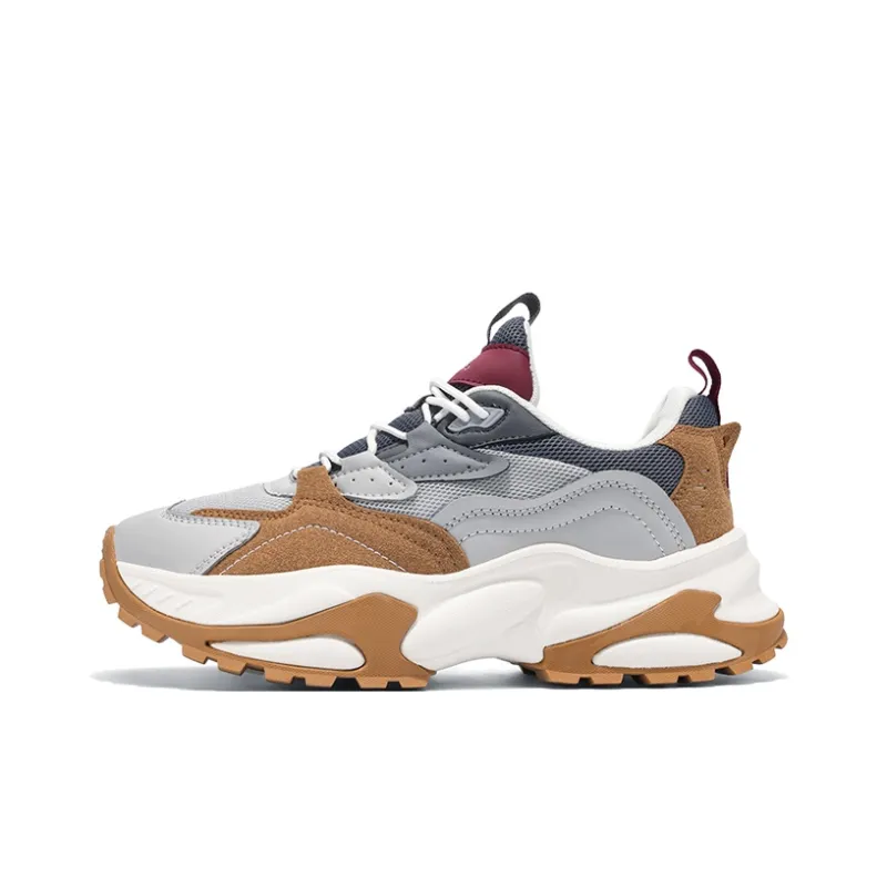 KYMOOU Cushioning Height Increasing Wear-Resistant Slip-Resistant Low-Top Chunky Sneakers Unisex-8