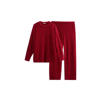 Same Language Pajama Set Men's Maroon