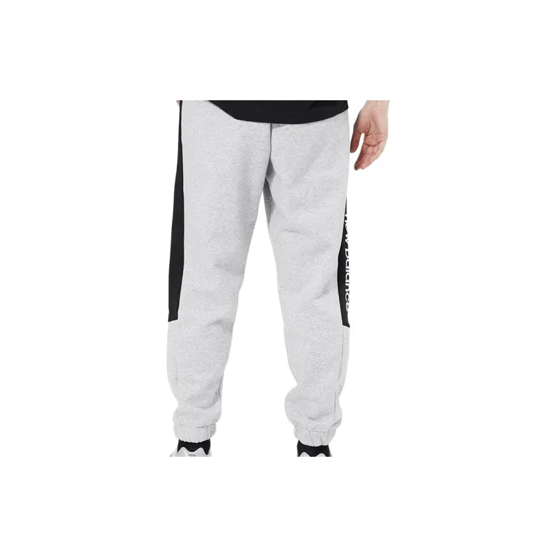 New Balance Knitted Sports Pants Men's Light Gray-5