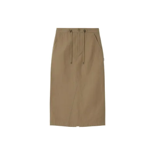 Lee Casual Long Skirts Women's Beige