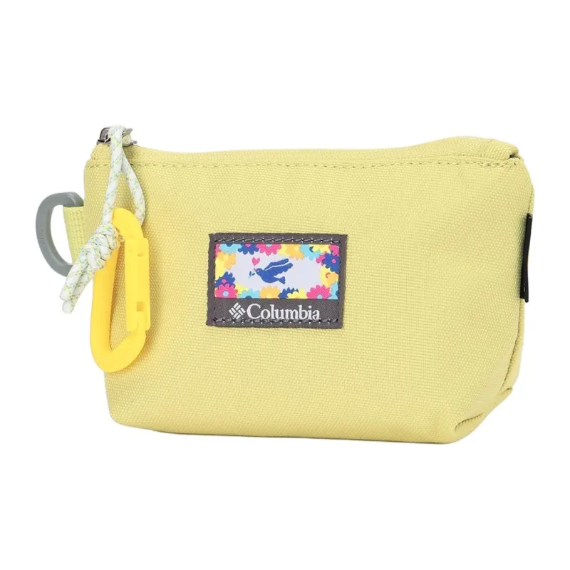 Columbia Polyester Makeup Bag Small Size Unisex Yellow-0