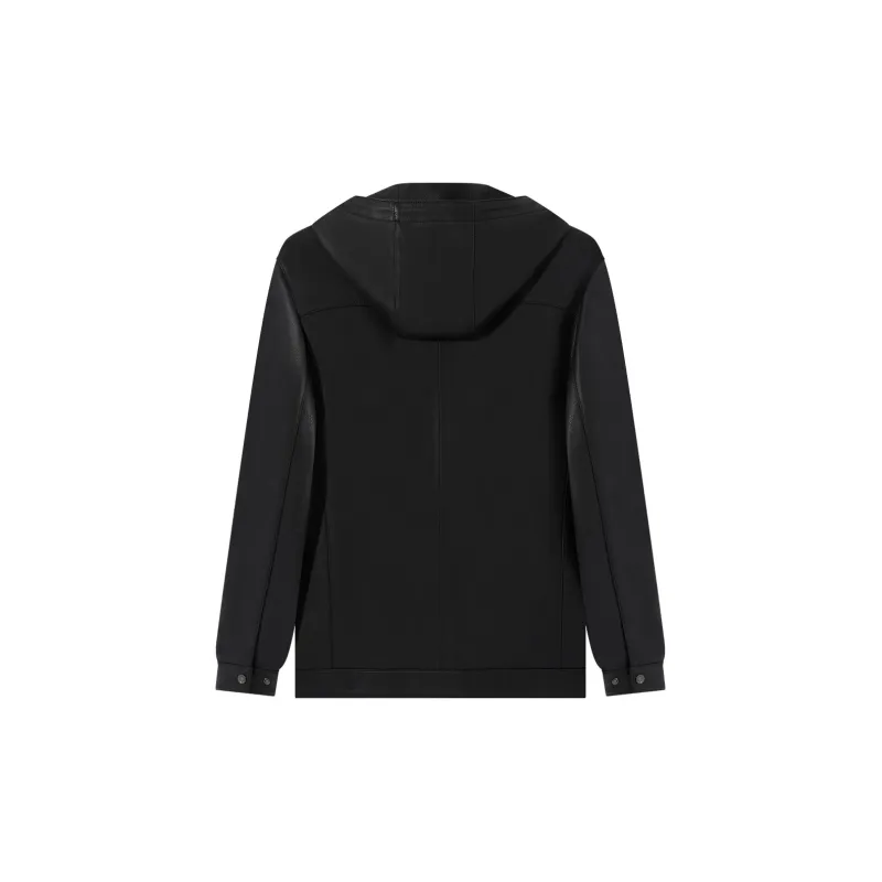 SEVEN Leather Jacket Men's Black-1