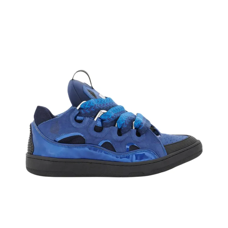 Lanvin Women's Curb Sneakers 'Metallic - Majorelle Blue'-1