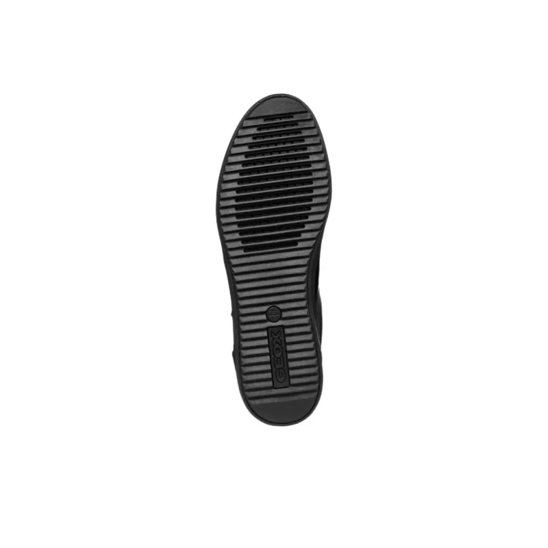 GEOX Slip Resistant Low Top Skateboard Shoes Women's Black-4