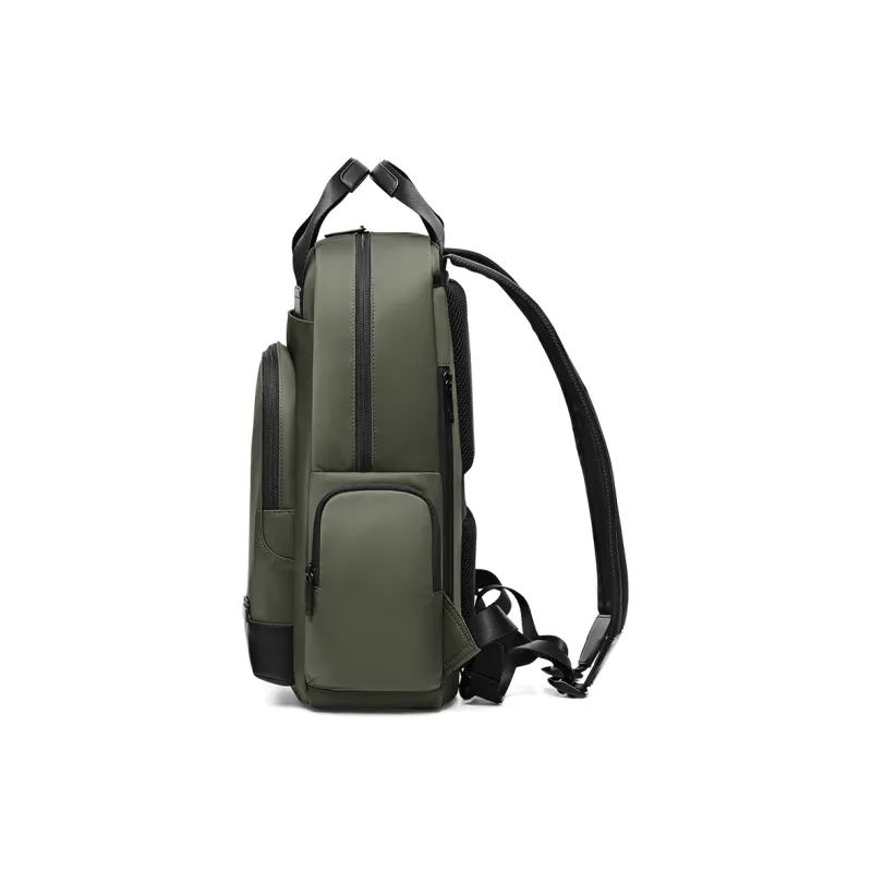 OIWAS Fabric Laptop Bag, Backpack, Travel Backpack Men's Black/Rock Stone Green-11