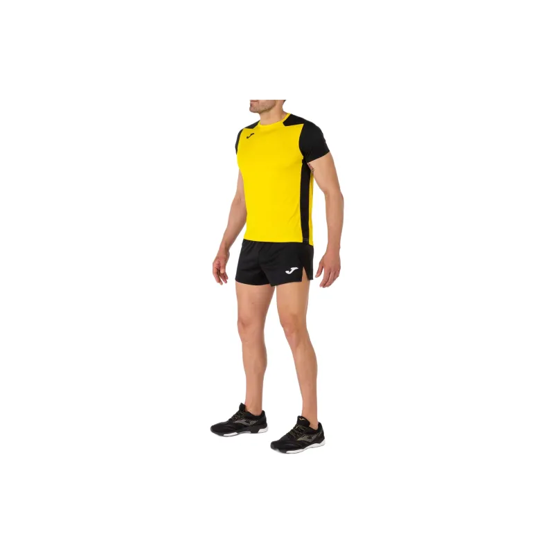 Joma Record II T-Shirt Men Yellow Black-5