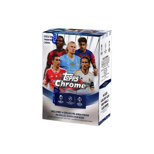 Topps 23/24 Chrome UCC Champions League Value Box Soccer, Handball, Player Card Sports Cards Whole Box