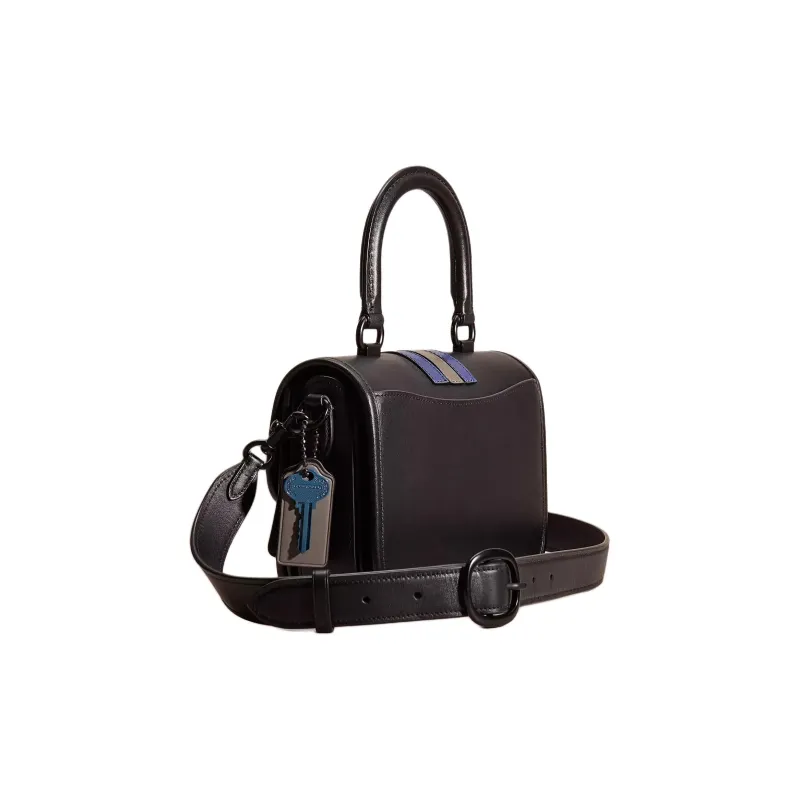 COACH Rogue Glove Tanning Shoulder Bag Crossbody Bag Handbag Small Size Women's Matte Black-1