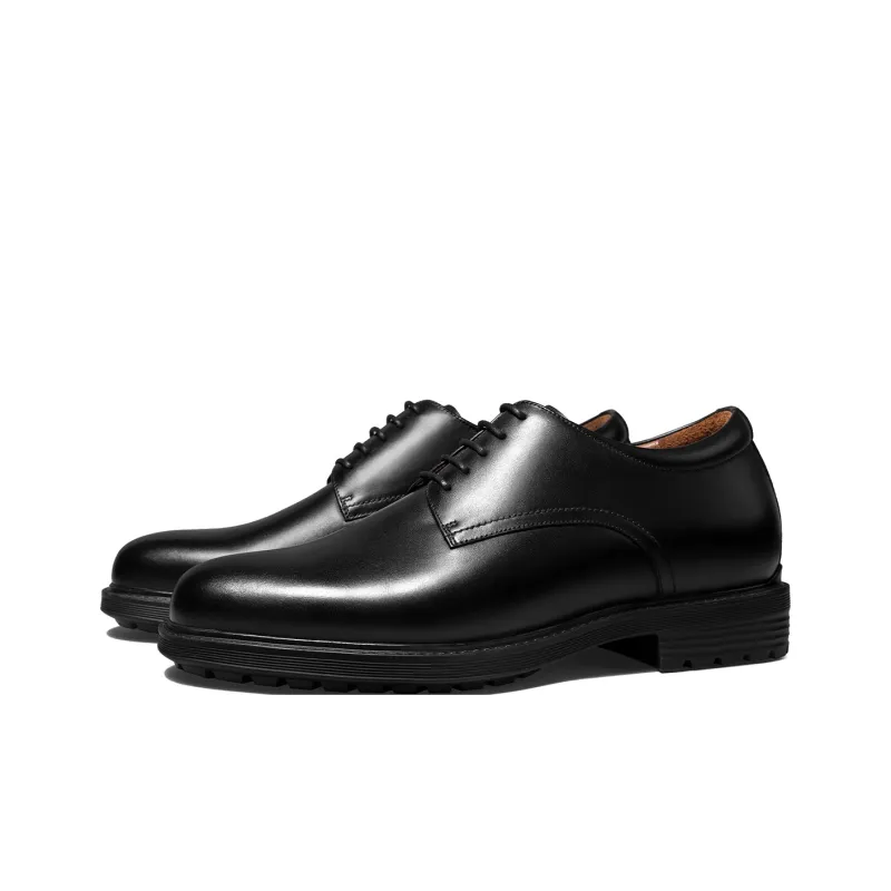 Zuti British Business Formal Versatile Derby Shoes Casual Shoes 6.5cm Men's Black-1