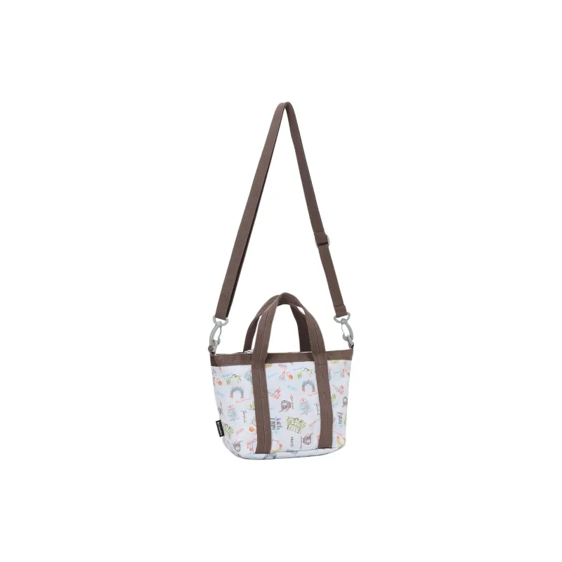 Columbia Polyester Tote Bag, Shopping Bag, Shoulder Bag, Crossbody Bag, Handbag Mini Unisex Gray Brown-3